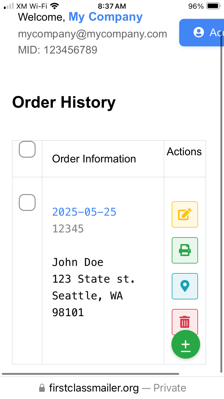 Orders Management