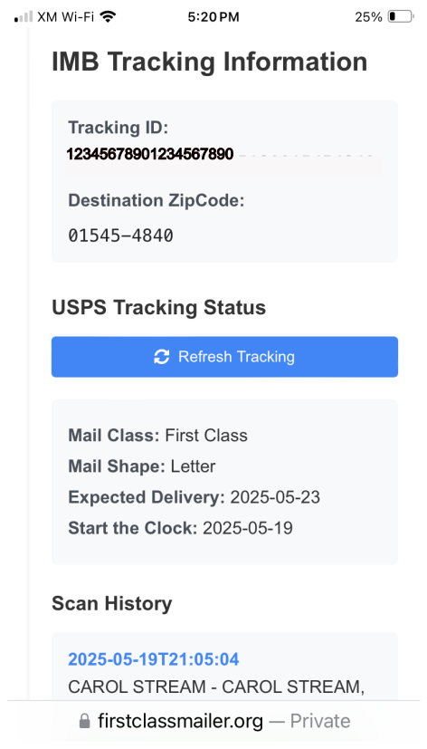 Mail Tracking